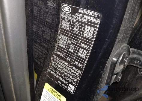 2020 Land Rover Range Rover Evoque R-Dynamic S from USA, damaged, VIN SALZT2GX7LH086340